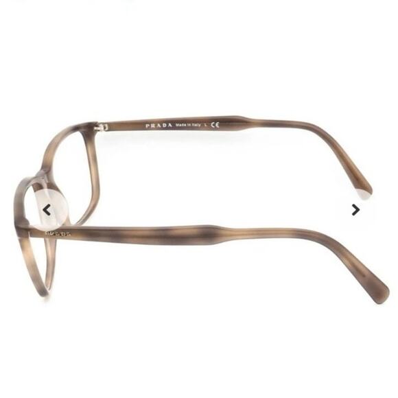 PRADA VPR 13X 55 18 548-101 145 Eyeglass Frames Eyeglasses Olive Havana - Picture 10 of 10